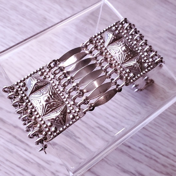 Taxco Jewelry - Lopez Taxco Mexico Sterling Silver Bracelet 7.75"